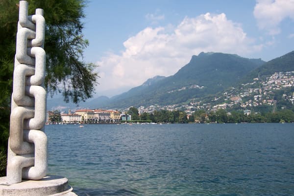 Lakefront promenade and old town