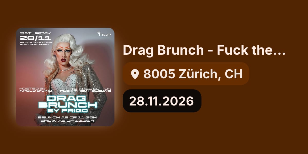 Drag Brunch - Fuck them Holidays Edition